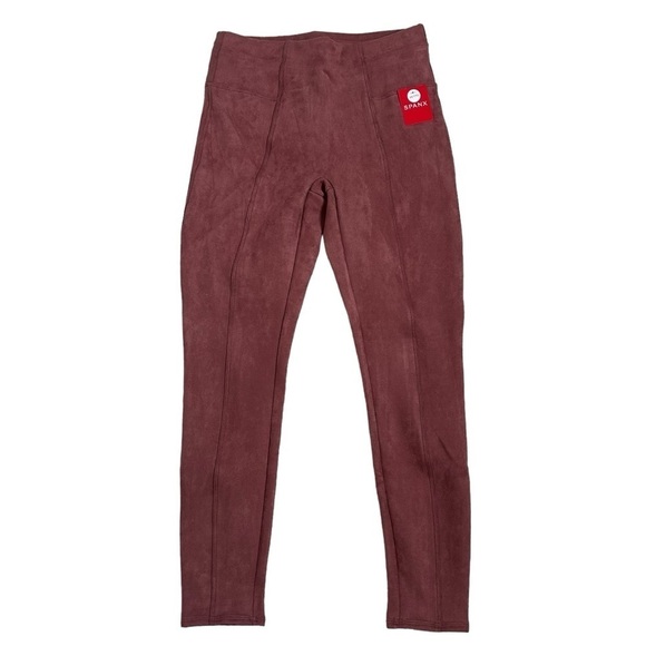 SPANX High Waist Faux Suede Leggings NWT - Picture 2 of 14